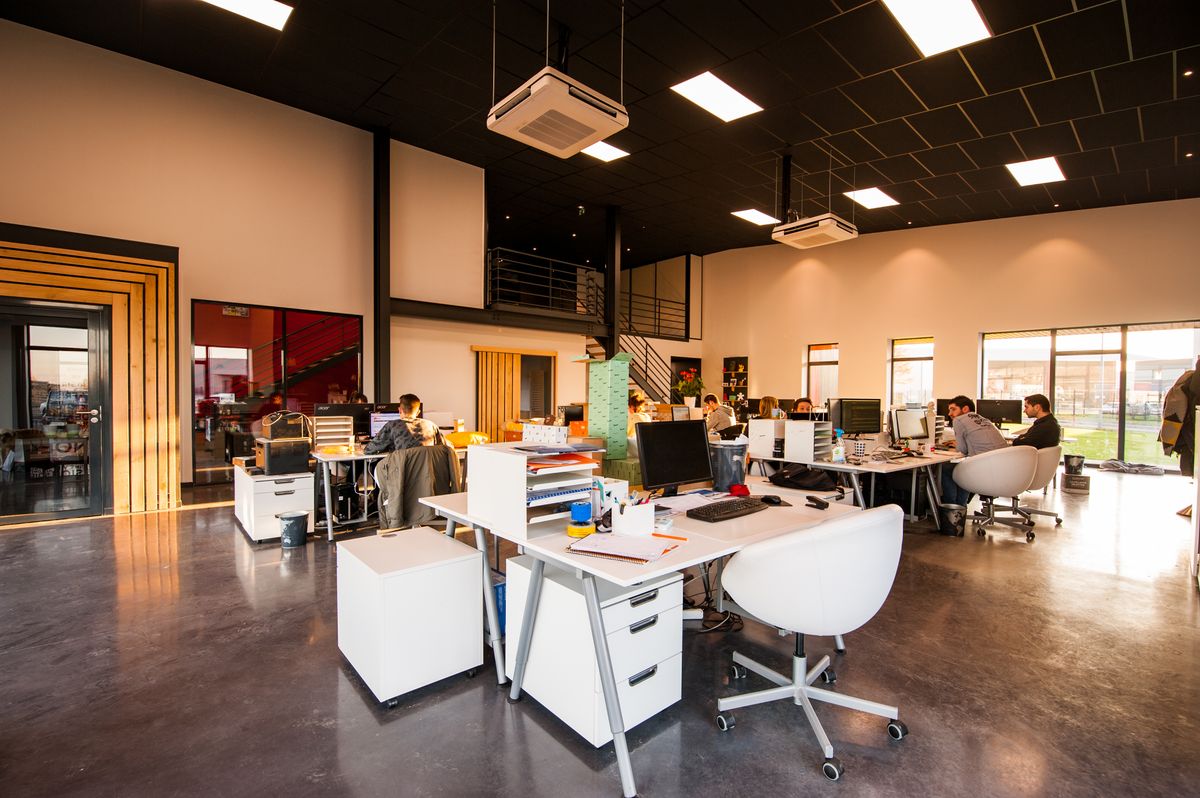 Leeres Büro nach der Räumung